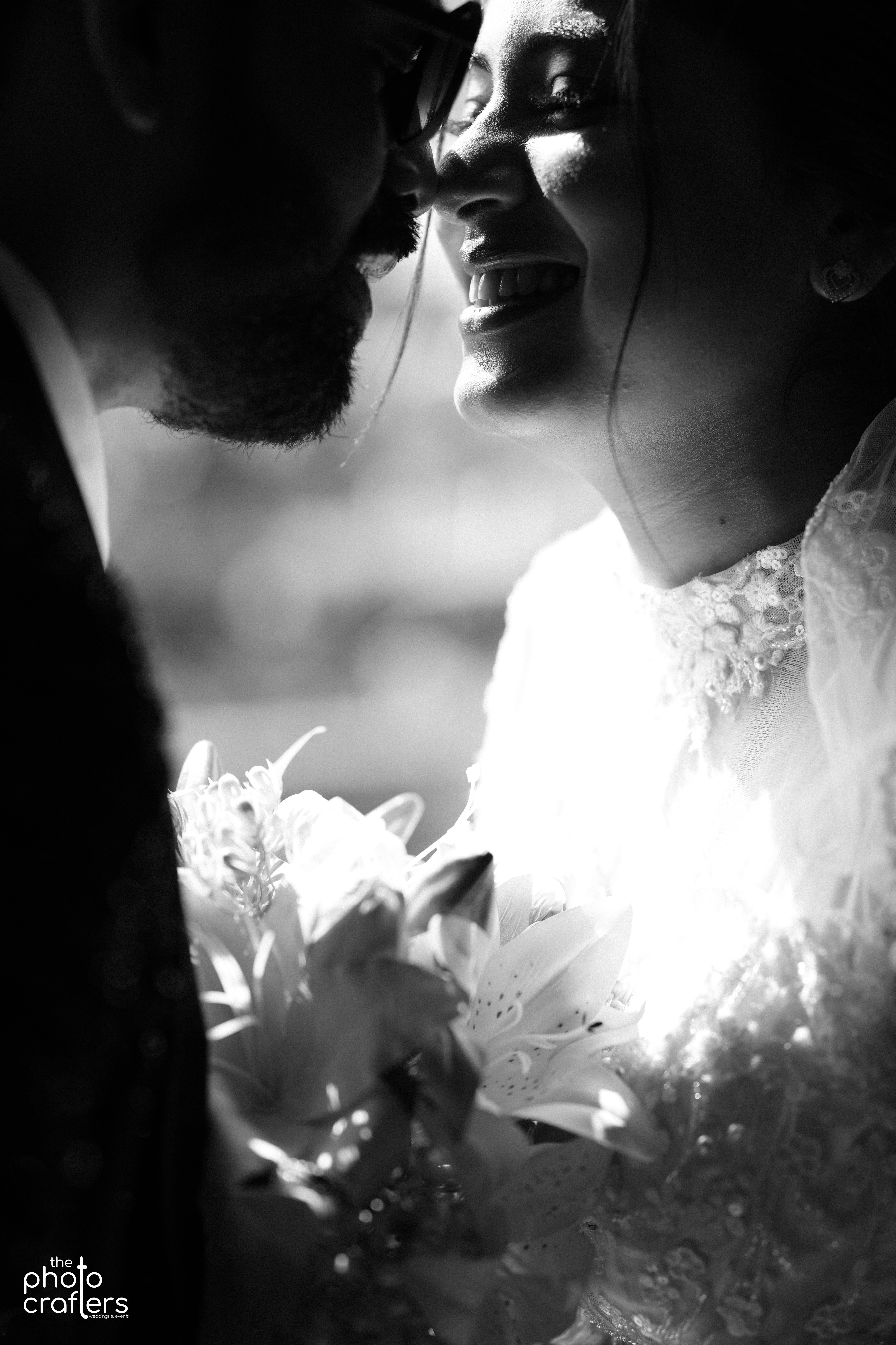 Romantic couple embrace during pre-wedding shoot - The Photocrafters